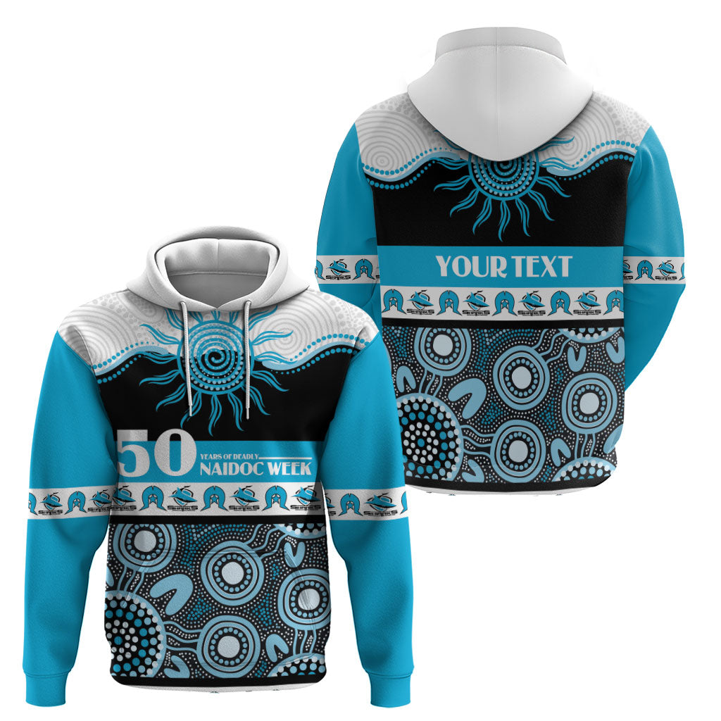 Sharks NAIDOC Week Personalised Hoodie Aboriginal Torres Strait Islanders Vibe