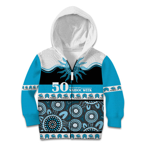 Sharks NAIDOC Week Personalised Kid Hoodie Aboriginal Torres Strait Islanders Vibe