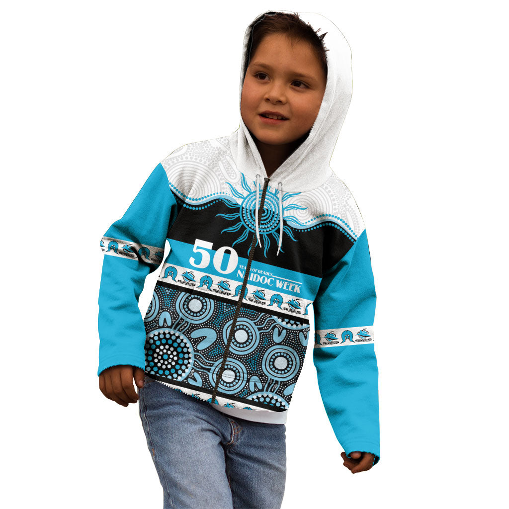 Sharks NAIDOC Week Personalised Kid Hoodie Aboriginal Torres Strait Islanders Vibe