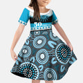Sharks NAIDOC Week Personalised Kid Short Sleeve Dress Aboriginal Torres Strait Islanders Vibe