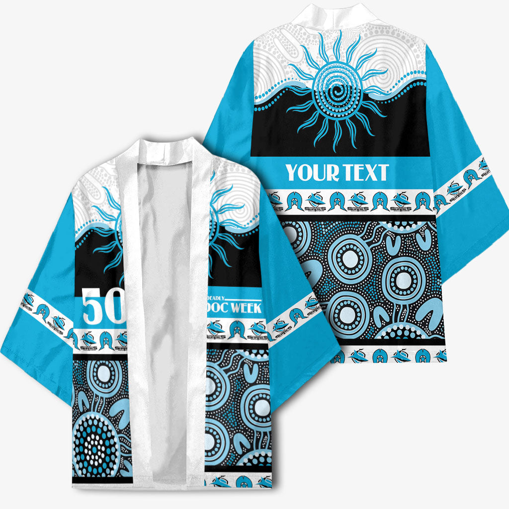 Sharks NAIDOC Week Personalised Kimono Aboriginal Torres Strait Islanders Vibe