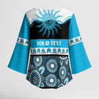 Sharks NAIDOC Week Personalised Kimono Sleeve Blouse Aboriginal Torres Strait Islanders Vibe