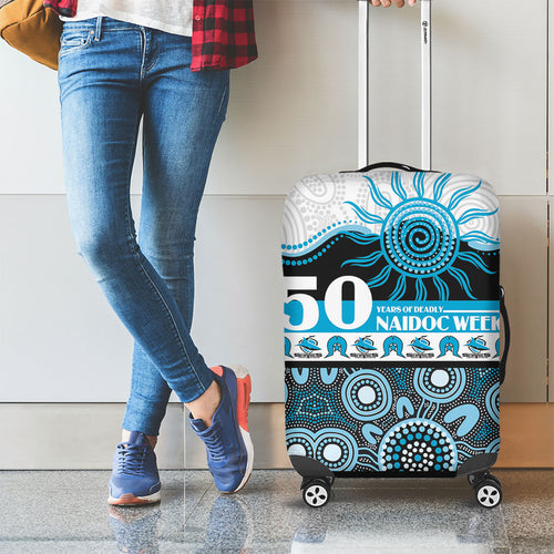 Sharks NAIDOC Week Luggage Cover Aboriginal Torres Strait Islanders Vibe