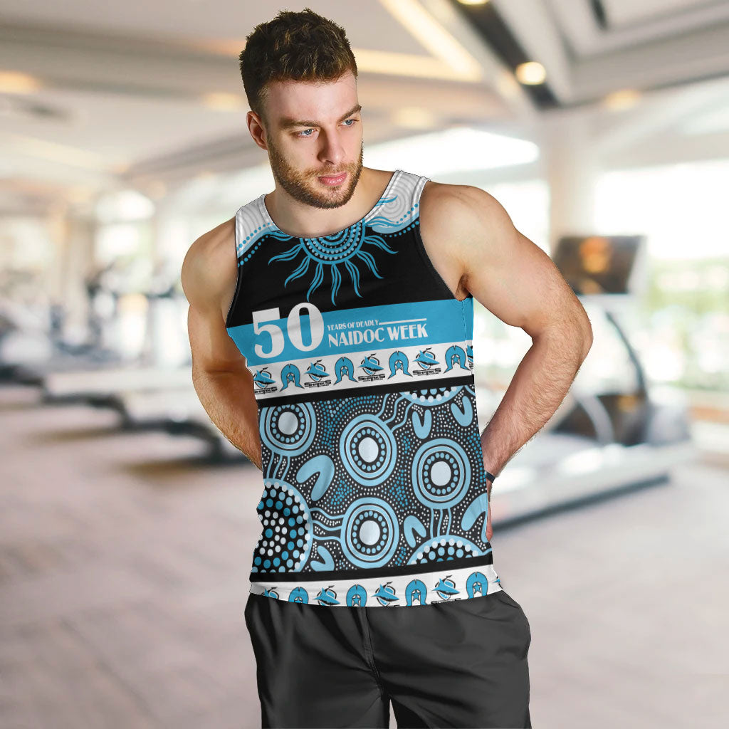 Sharks NAIDOC Week Personalised Men Tank Top Aboriginal Torres Strait Islanders Vibe