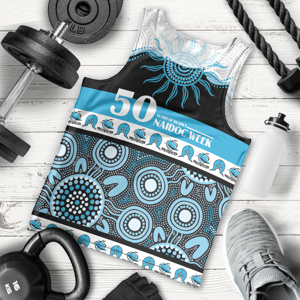Sharks NAIDOC Week Personalised Men Tank Top Aboriginal Torres Strait Islanders Vibe