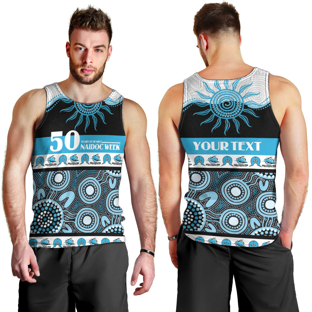 Sharks NAIDOC Week Personalised Men Tank Top Aboriginal Torres Strait Islanders Vibe