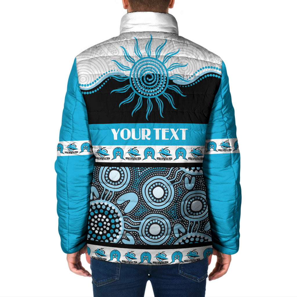 Sharks NAIDOC Week Personalised Padded Jacket Aboriginal Torres Strait Islanders Vibe