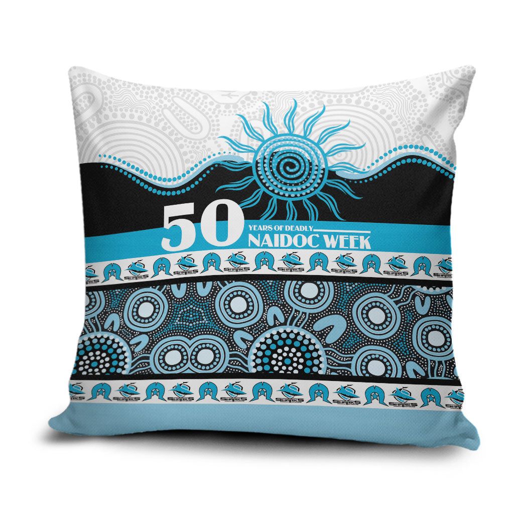 Sharks NAIDOC Week Pillow Cover Aboriginal Torres Strait Islanders Vibe