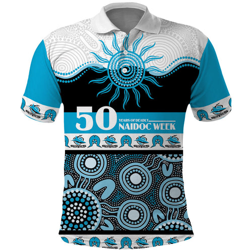 Sharks NAIDOC Week Personalised Polo Shirt Aboriginal Torres Strait Islanders Vibe