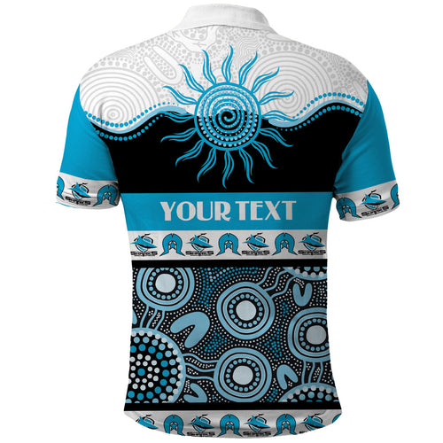 Sharks NAIDOC Week Personalised Polo Shirt Aboriginal Torres Strait Islanders Vibe