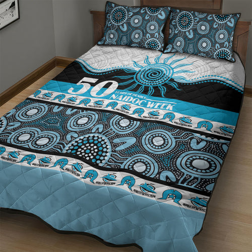 Sharks NAIDOC Week Quilt Bed Set Aboriginal Torres Strait Islanders Vibe