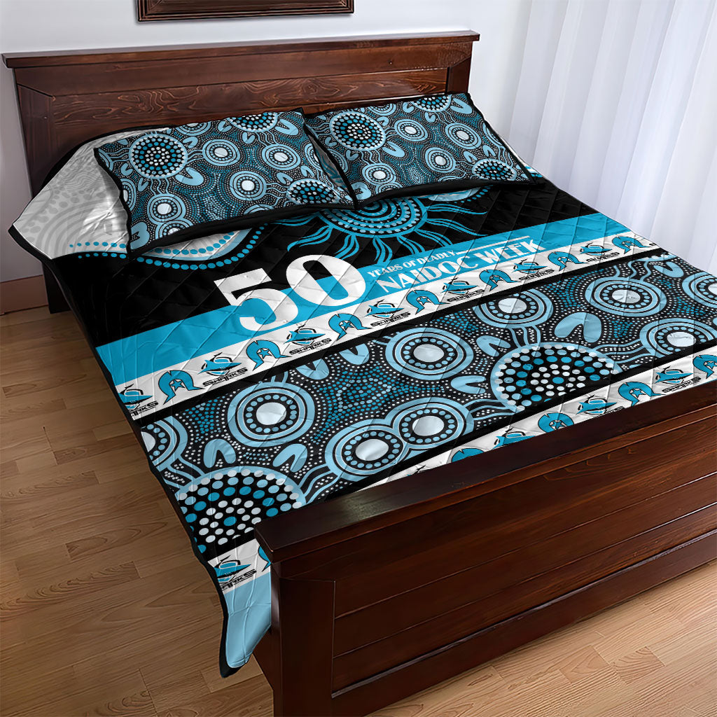Sharks NAIDOC Week Quilt Bed Set Aboriginal Torres Strait Islanders Vibe