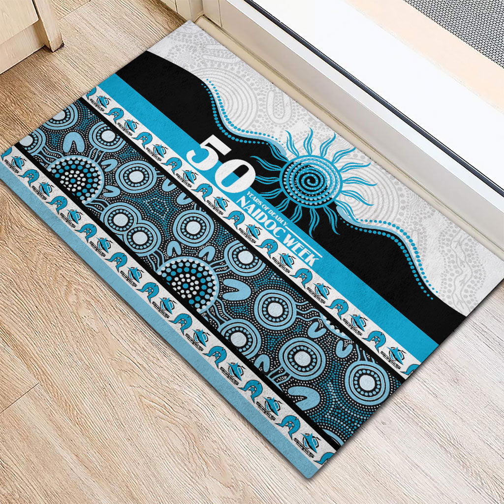 Sharks NAIDOC Week Rubber Doormat Aboriginal Torres Strait Islanders Vibe