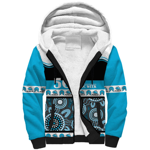 Sharks NAIDOC Week Personalised Sherpa Hoodie Aboriginal Torres Strait Islanders Vibe