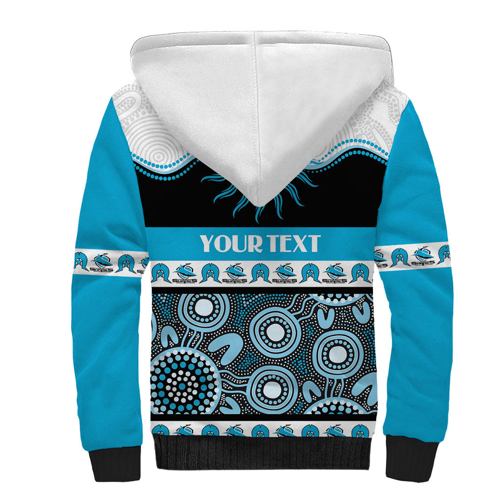 Sharks NAIDOC Week Personalised Sherpa Hoodie Aboriginal Torres Strait Islanders Vibe