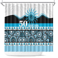 Sharks NAIDOC Week Shower Curtain Aboriginal Torres Strait Islanders Vibe