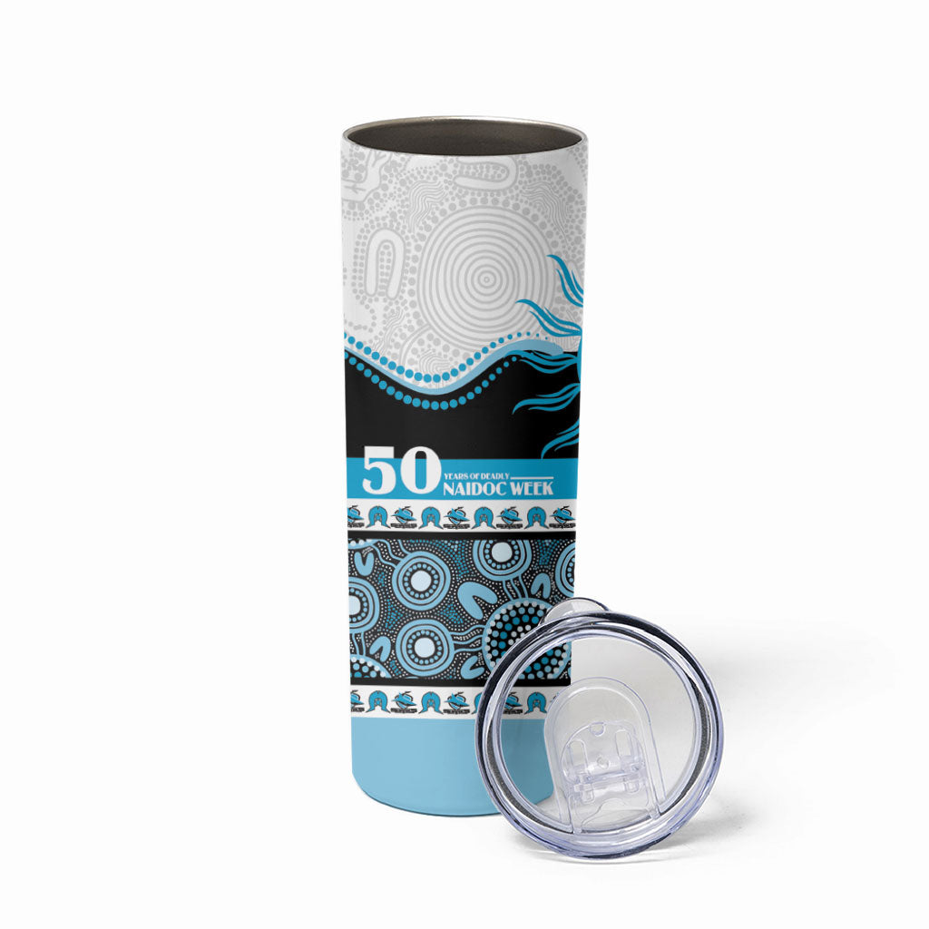 Sharks NAIDOC Week Personalised Skinny Tumbler Aboriginal Torres Strait Islanders Vibe