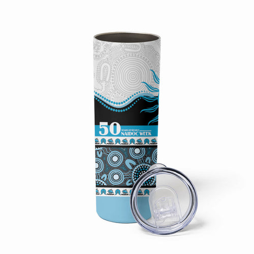 Sharks NAIDOC Week Personalised Skinny Tumbler Aboriginal Torres Strait Islanders Vibe