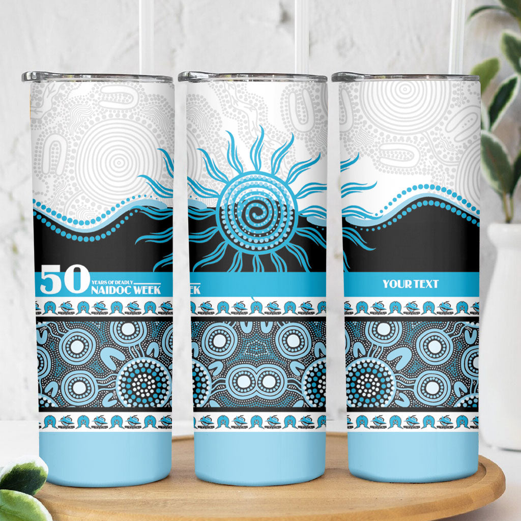 Sharks NAIDOC Week Personalised Skinny Tumbler Aboriginal Torres Strait Islanders Vibe