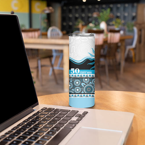Sharks NAIDOC Week Personalised Skinny Tumbler Aboriginal Torres Strait Islanders Vibe