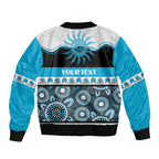 Sharks NAIDOC Week Personalised Sleeve Zip Bomber Jacket Aboriginal Torres Strait Islanders Vibe