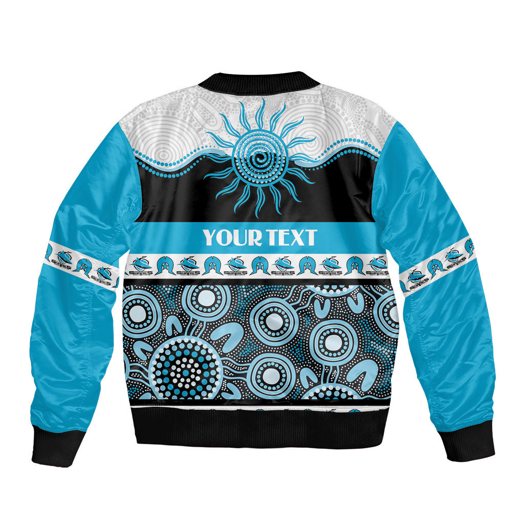 Sharks NAIDOC Week Personalised Sleeve Zip Bomber Jacket Aboriginal Torres Strait Islanders Vibe