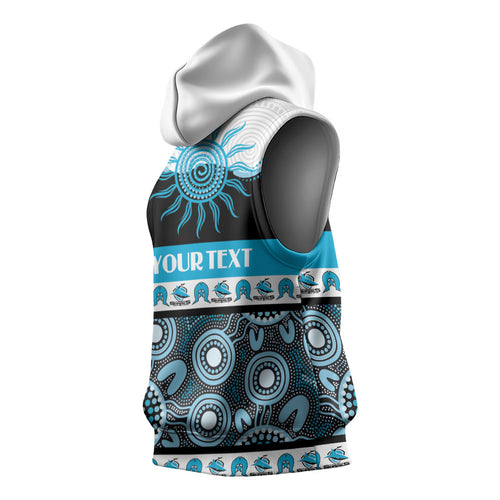 Sharks NAIDOC Week Personalised Sleeveless Hoodie Aboriginal Torres Strait Islanders Vibe