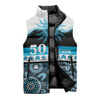Sharks NAIDOC Week Personalised Sleeveless Puffer Jacket Aboriginal Torres Strait Islanders Vibe