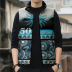 Sharks NAIDOC Week Personalised Sleeveless Puffer Jacket Aboriginal Torres Strait Islanders Vibe