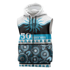 Sharks NAIDOC Week Personalised Sleeveless Zip Hoodie Aboriginal Torres Strait Islanders Vibe