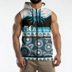 Sharks NAIDOC Week Personalised Sleeveless Zip Hoodie Aboriginal Torres Strait Islanders Vibe