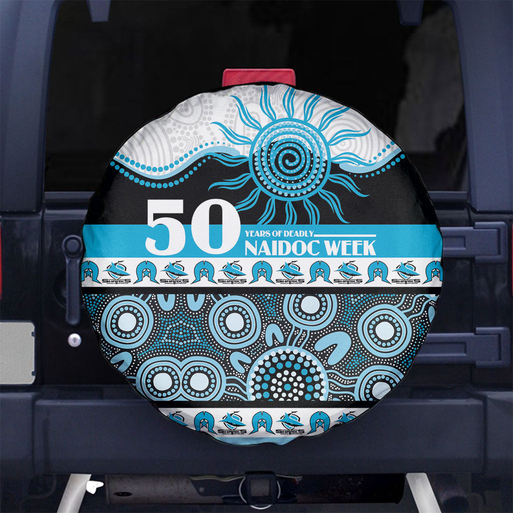 Sharks NAIDOC Week Spare Tire Cover Aboriginal Torres Strait Islanders Vibe