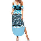 Sharks NAIDOC Week Personalised Summer Maxi Dress Aboriginal Torres Strait Islanders Vibe