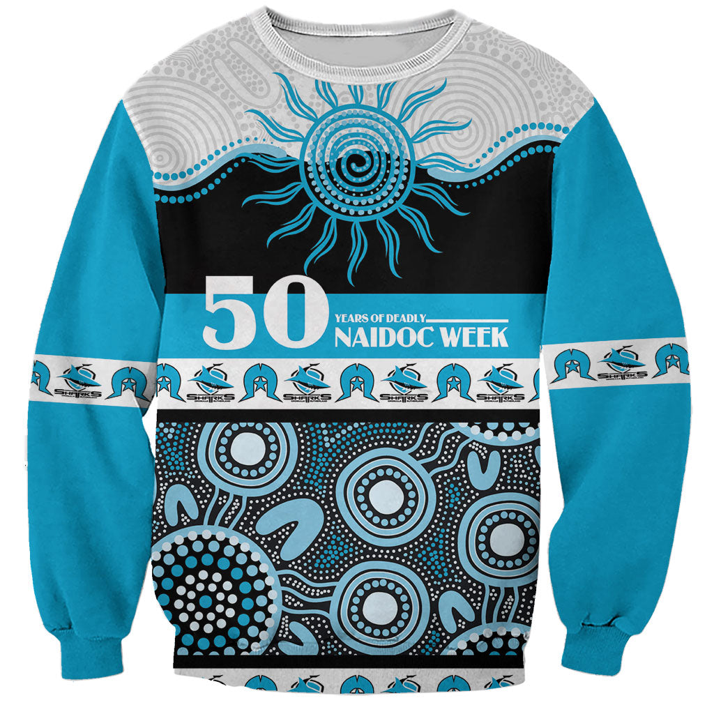 Sharks NAIDOC Week Personalised Sweatshirt Aboriginal Torres Strait Islanders Vibe