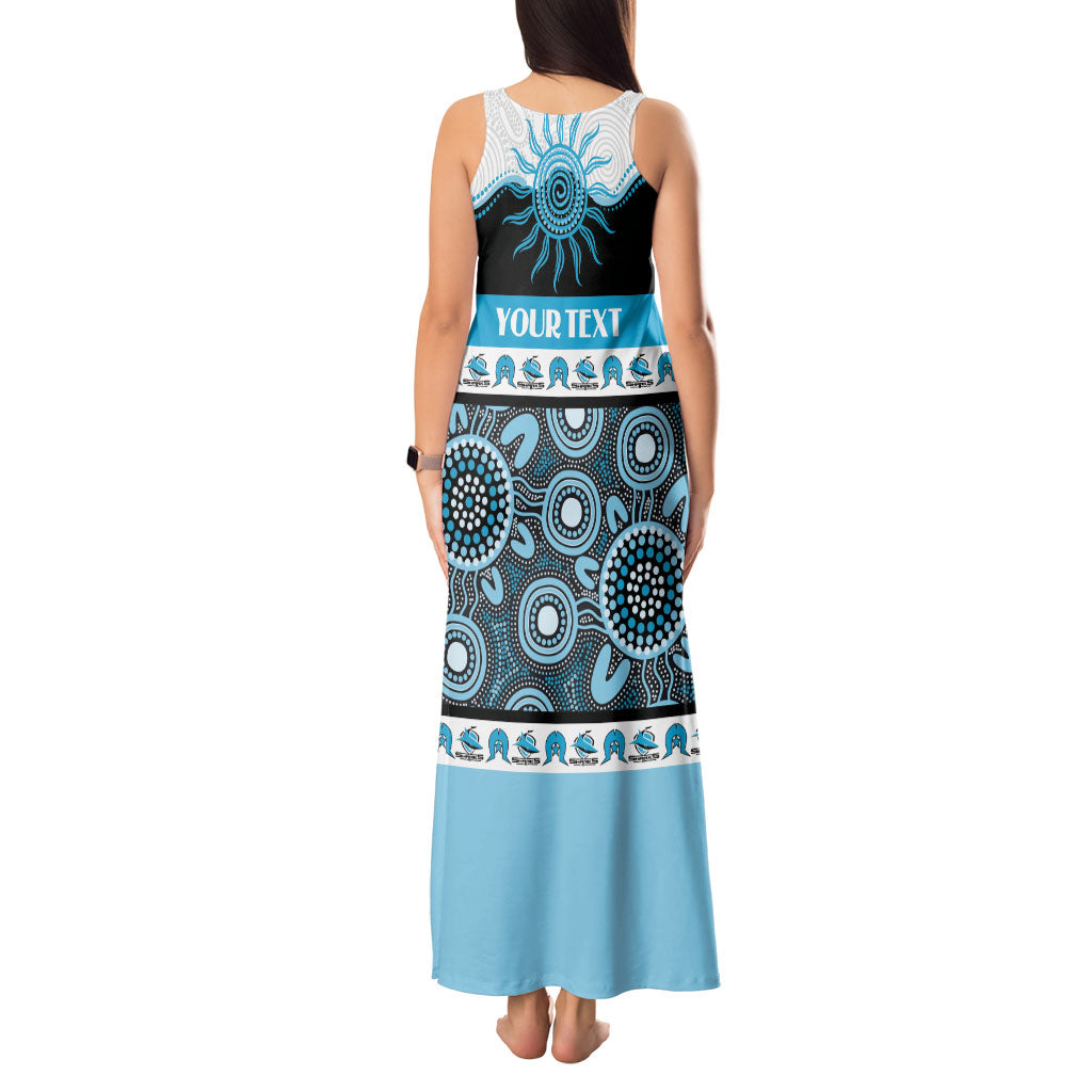 Sharks NAIDOC Week Personalised Tank Maxi Dress Aboriginal Torres Strait Islanders Vibe