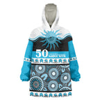 Sharks NAIDOC Week Personalised Wearable Blanket Hoodie Aboriginal Torres Strait Islanders Vibe