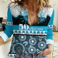 Sharks NAIDOC Week Personalised Women Casual Shirt Aboriginal Torres Strait Islanders Vibe