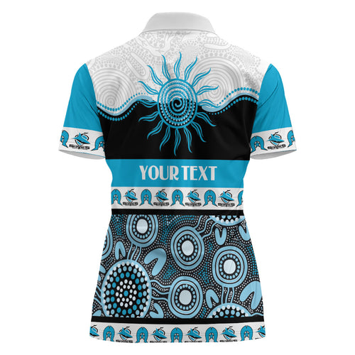 Sharks NAIDOC Week Personalised Women Polo Shirt Aboriginal Torres Strait Islanders Vibe
