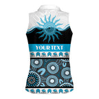 Sharks NAIDOC Week Personalised Women Sleeveless Polo Shirt Aboriginal Torres Strait Islanders Vibe
