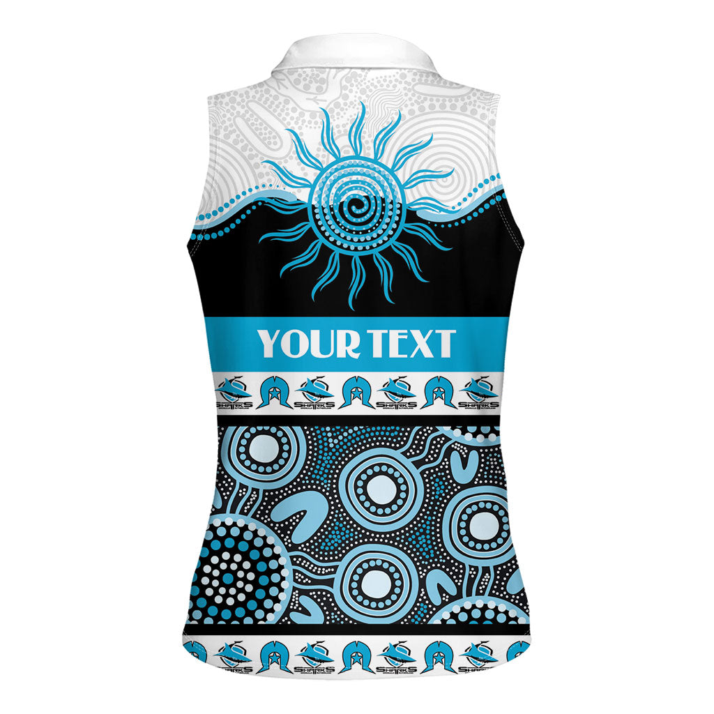 Sharks NAIDOC Week Personalised Women Sleeveless Polo Shirt Aboriginal Torres Strait Islanders Vibe