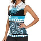 Sharks NAIDOC Week Personalised Women Sleeveless Polo Shirt Aboriginal Torres Strait Islanders Vibe