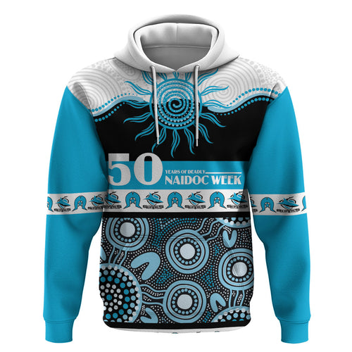 Sharks NAIDOC Week Personalised Zip Hoodie Aboriginal Torres Strait Islanders Vibe