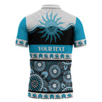 Sharks NAIDOC Week Personalised Zipper Polo Shirt Aboriginal Torres Strait Islanders Vibe