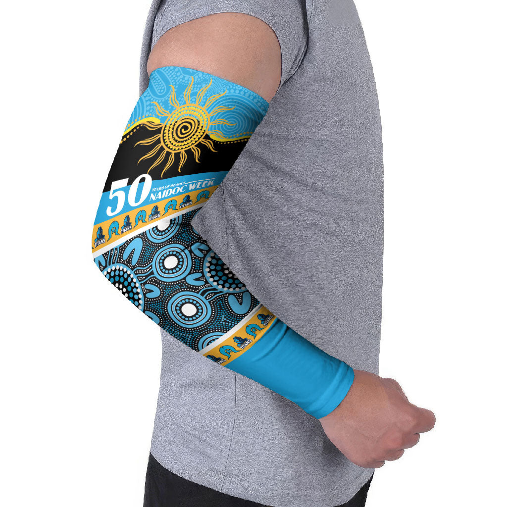 Titans NAIDOC Week Personalised Arm Sleeves Aboriginal Torres Strait Islanders Vibe