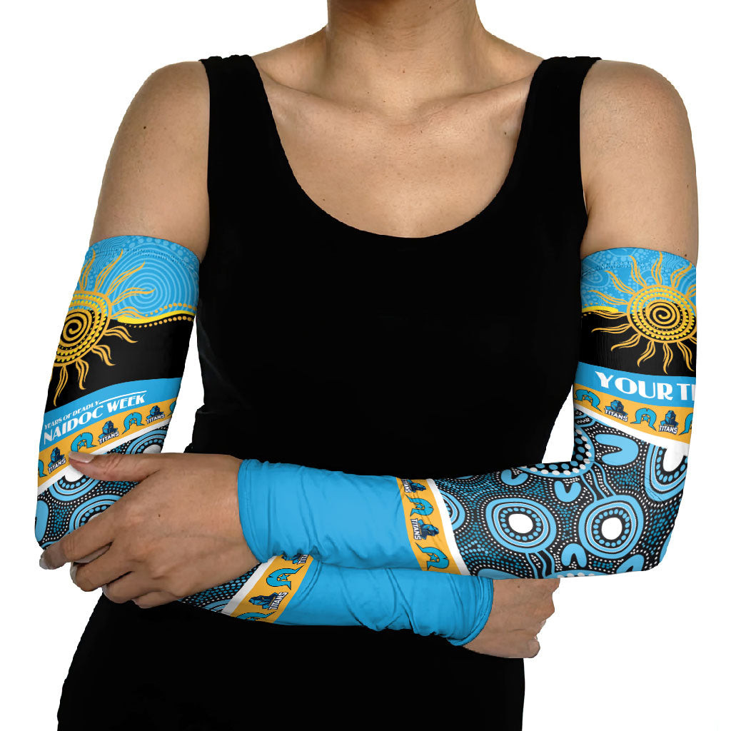 Titans NAIDOC Week Personalised Arm Sleeves Aboriginal Torres Strait Islanders Vibe