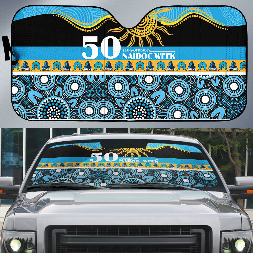 Titans NAIDOC Week Auto Sun Shade Aboriginal Torres Strait Islanders Vibe