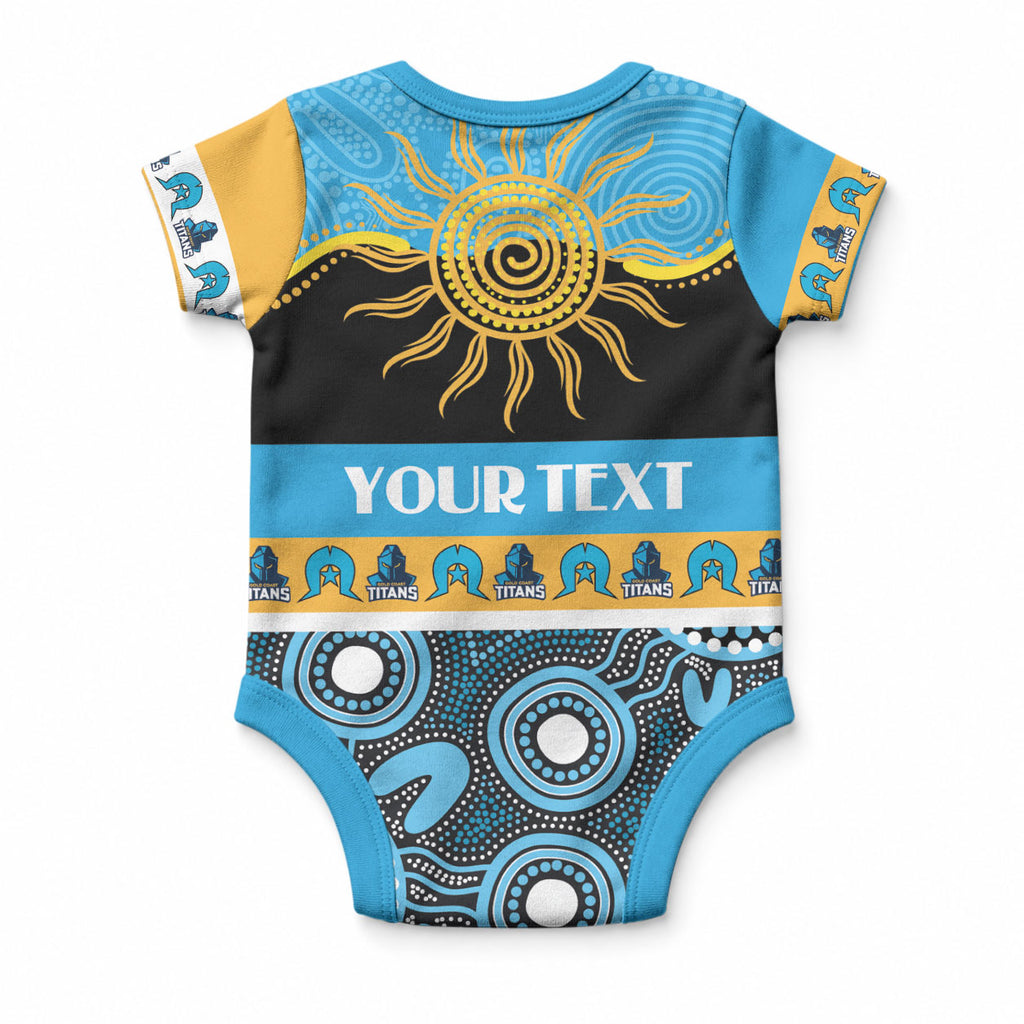 Titans NAIDOC Week Personalised Baby Onesie Aboriginal Torres Strait Islanders Vibe