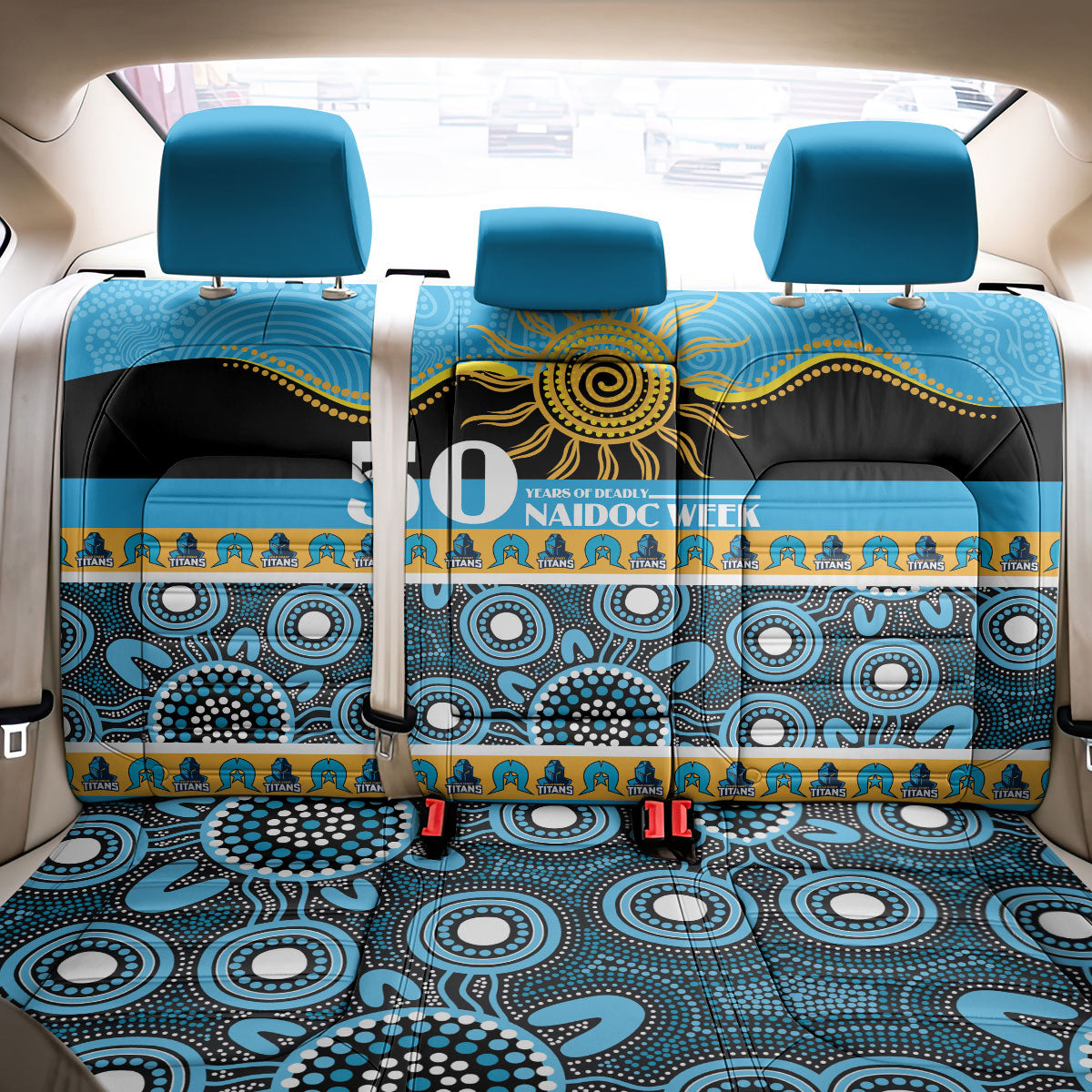 Titans NAIDOC Week Back Car Seat Cover Aboriginal Torres Strait Islanders Vibe