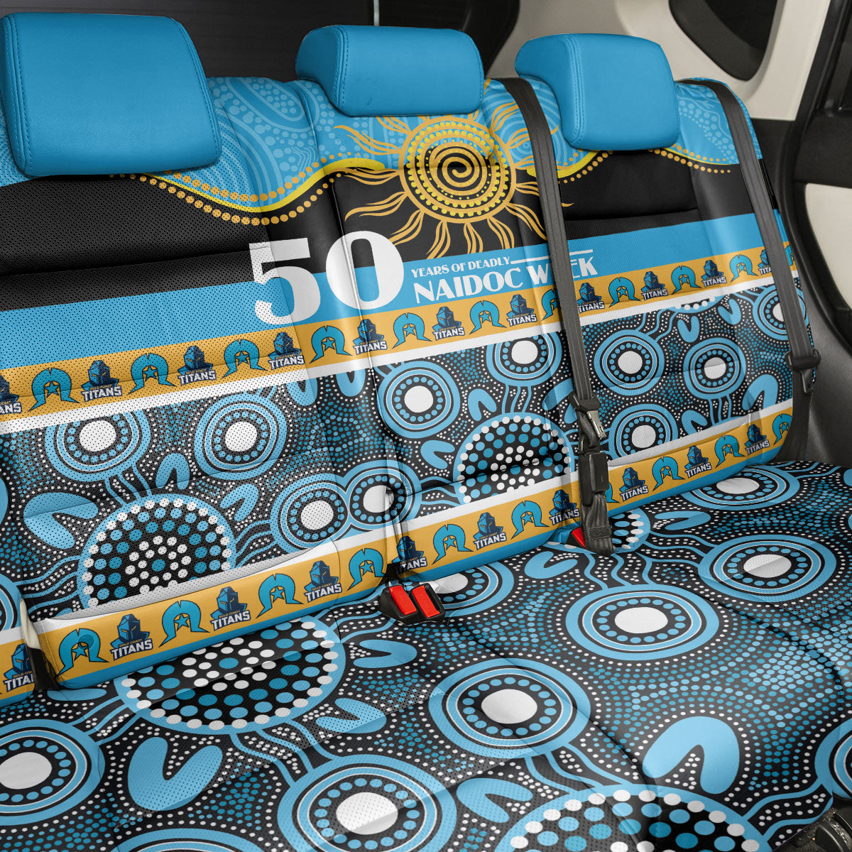 Titans NAIDOC Week Back Car Seat Cover Aboriginal Torres Strait Islanders Vibe