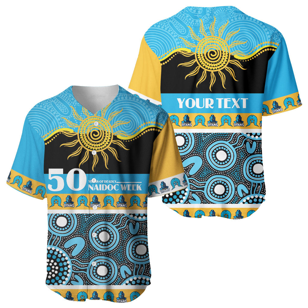 Titans NAIDOC Week Personalised Baseball Jersey Aboriginal Torres Strait Islanders Vibe